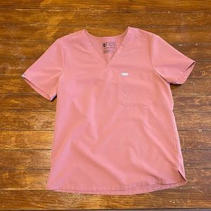 FIGS mauve one pocket sz medium scrub top
